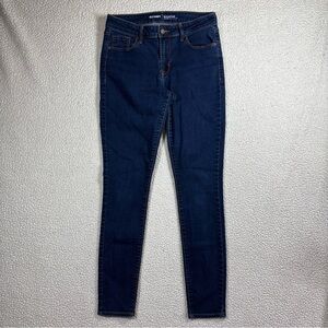 Old Navy Rockstar Mid Rise Women’s Size 8 Long Dark Wash Stretch Blue Jeans